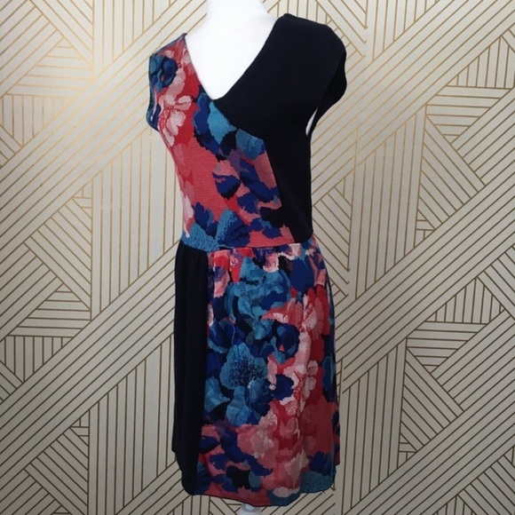 Anthropologie Leifsdottier silk cotton blend abstract floral sweater M - Picture 9 of 12